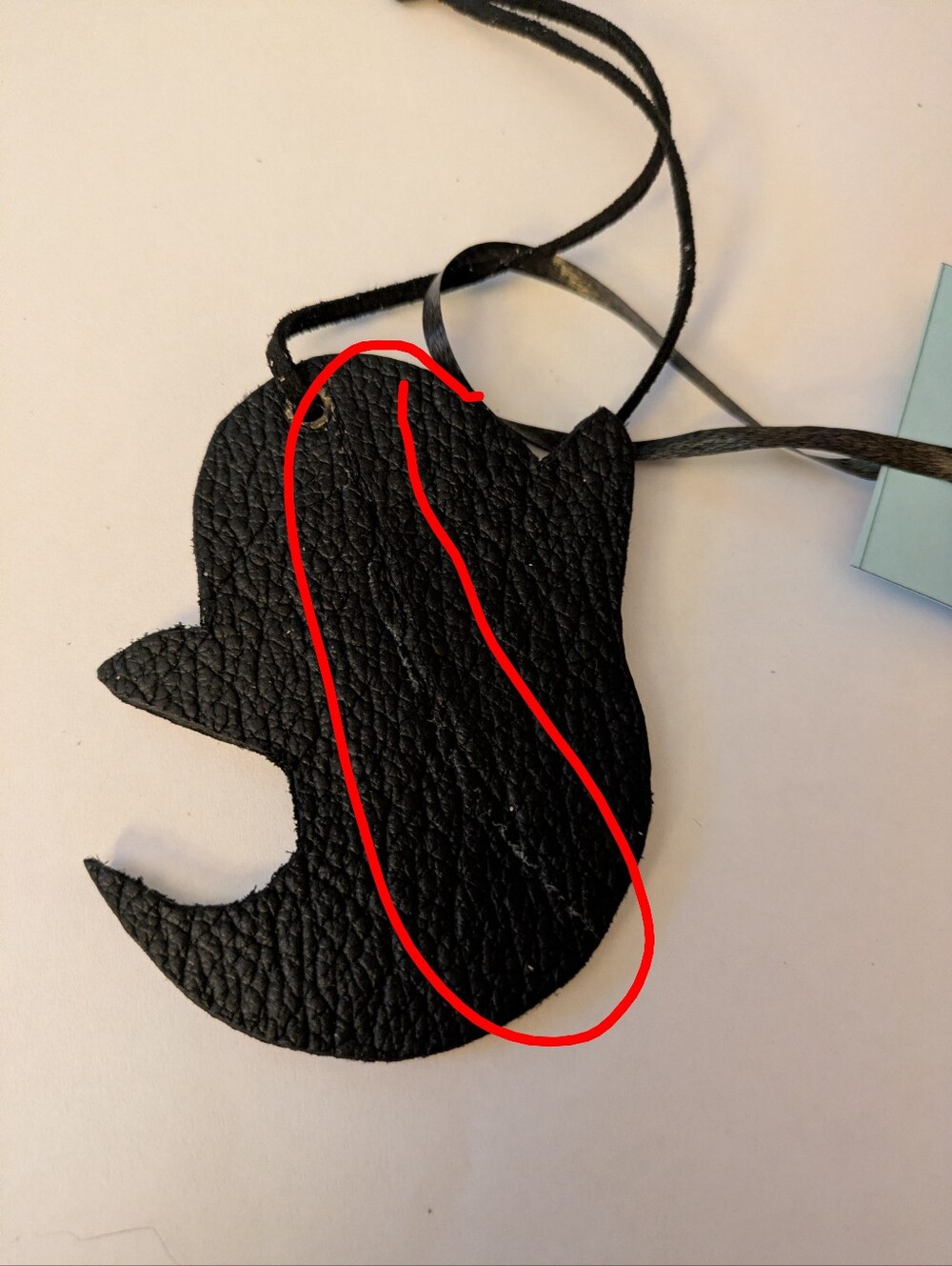 Artisan Handmade Genuine Suede Leather Ghost Bag Charm Stone Suede Black Leather - Picture 8 of 8